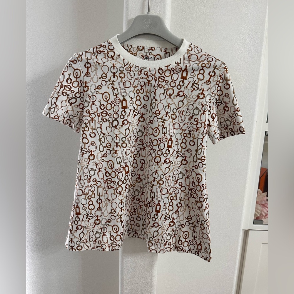 HERMES "Naoussa Chaine" micro t-shirt NWT